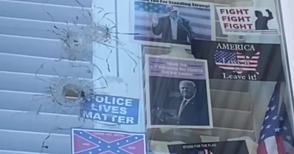 On Sunday, a home in Washington was the target of a shooting, and the homeowner believes the shooting occurred because of her window display supporting President Donald Trump.