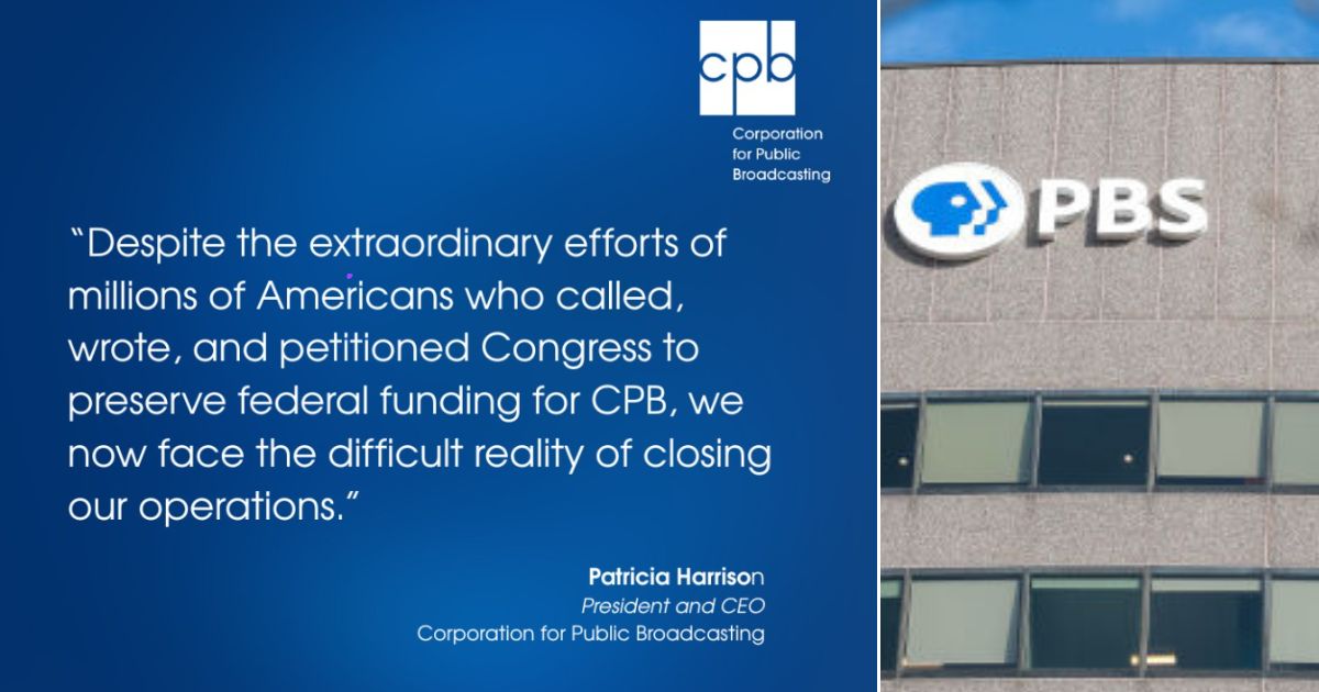 The Corporation for Public Broadcasting, the organization providing funding to Public Broadcasting Service and National Public Radio, will let most employees go by September, according to the announcement.