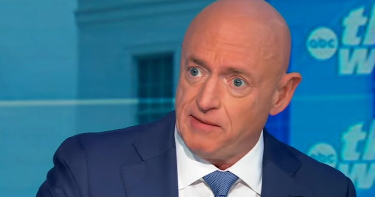 Mark Kelly discussing U.S. military strikes on alleged drug-carrying boats during an interview on ABC's This Week.