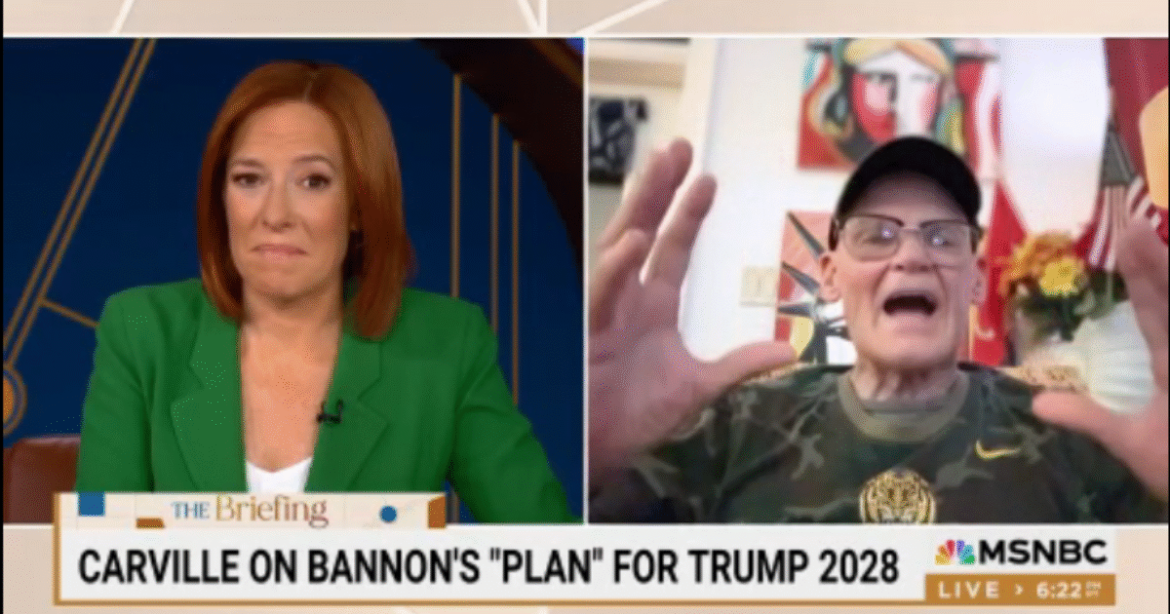 UNHINGED: James Carville Melts Down on Psaki’s Show — Rants That Trump “Hates the United States,” Urges Americans to “Be Scared” and “Lose Hope” While Psaki Nods in Agreement