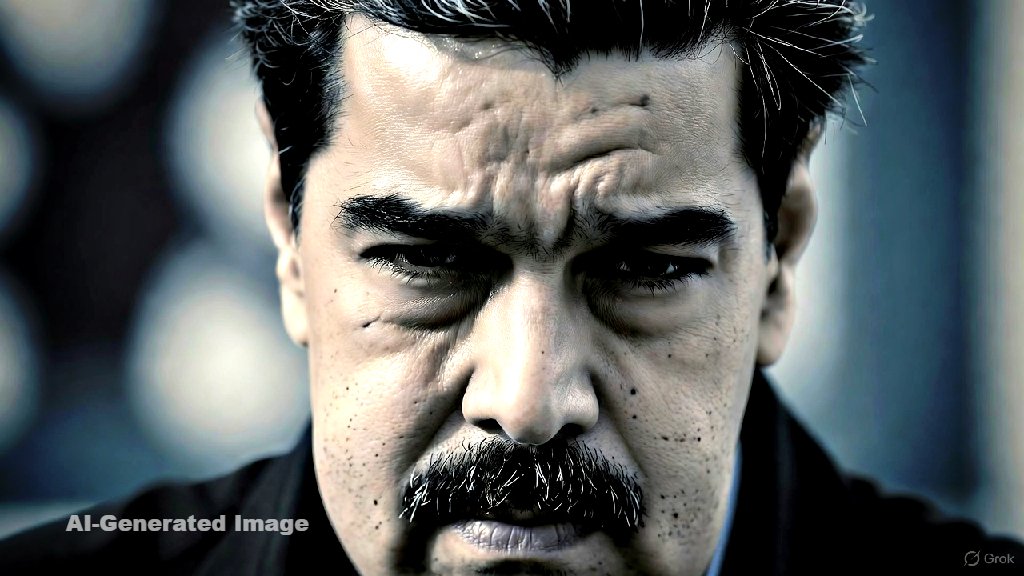 Close-up of a serious man with dark hair and a mustache, conveying a contemplative expression against a blurred background.