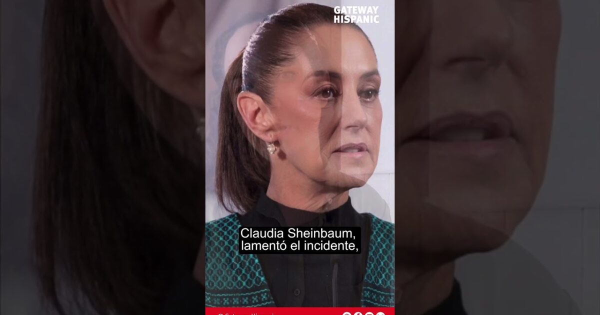 Claudia Sheinbaum addresses a recent incident, expressing her concerns during a public appearance.