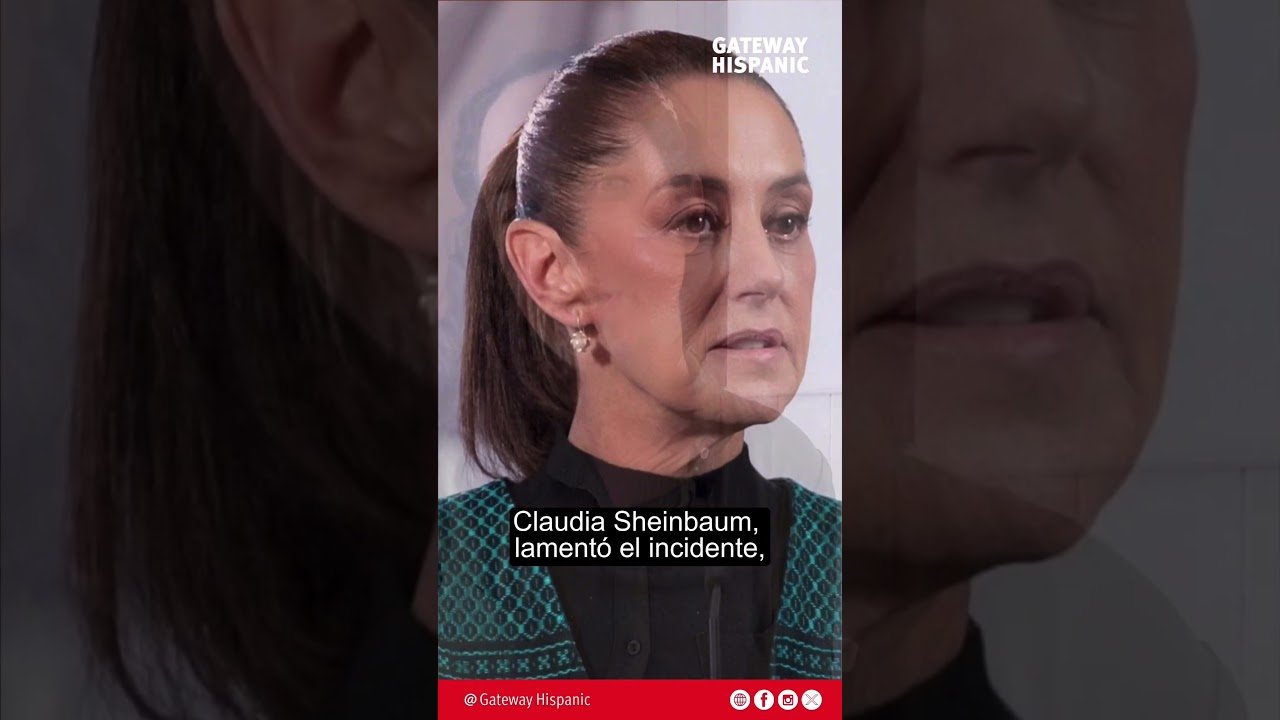 Claudia Sheinbaum addresses a recent incident, expressing her concerns during a public appearance.