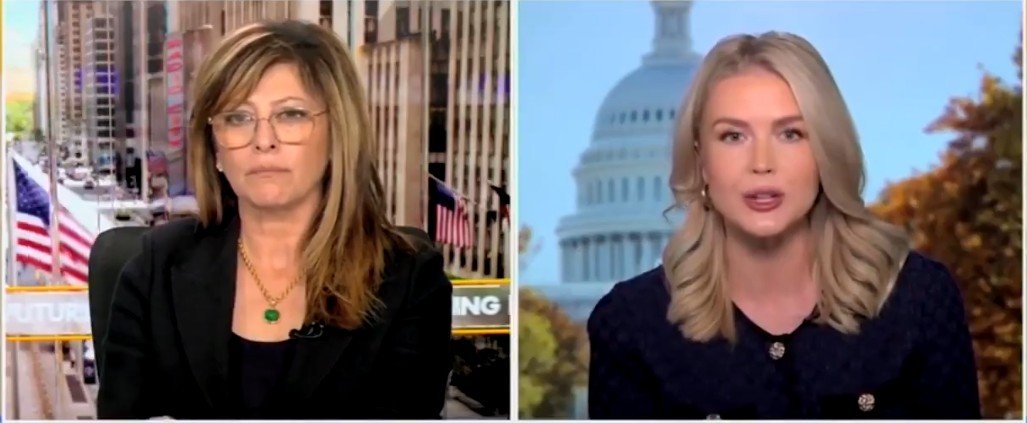 News anchors discussing current events with the U.S. Capitol in the background, highlighting political commentary and analysis.